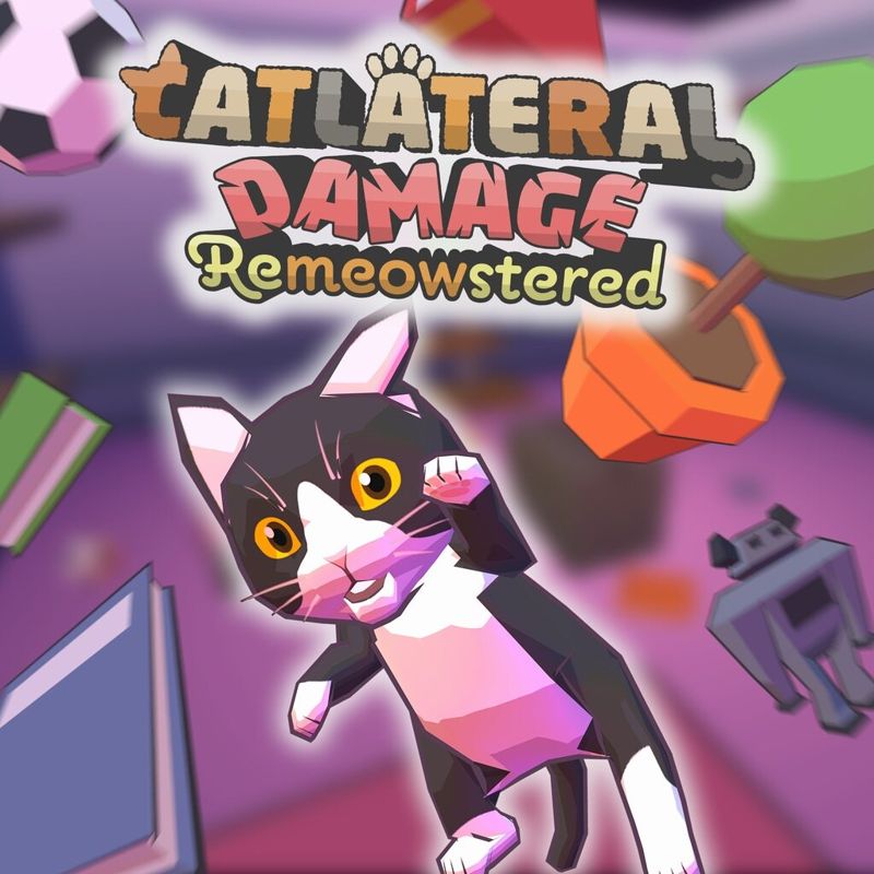 Catlateral Damage: Remeowstered box art for Playstation 5